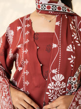 3 PIECE - PRINTED LINEN SUIT